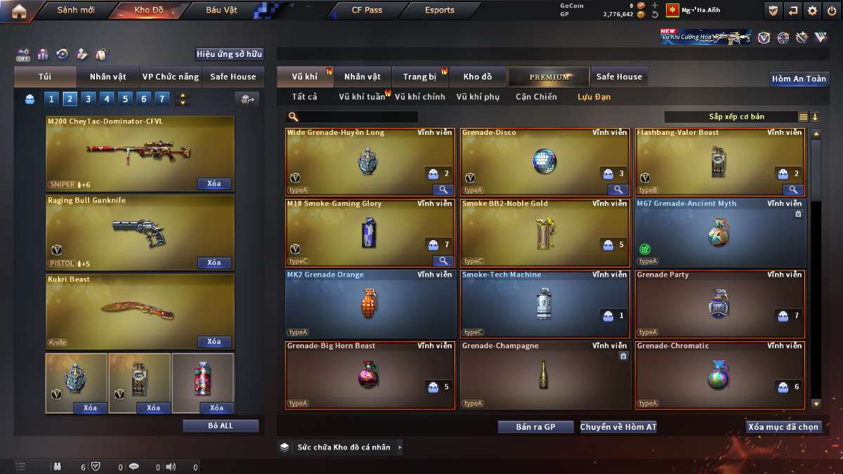 shop acc cf uy tin gia re